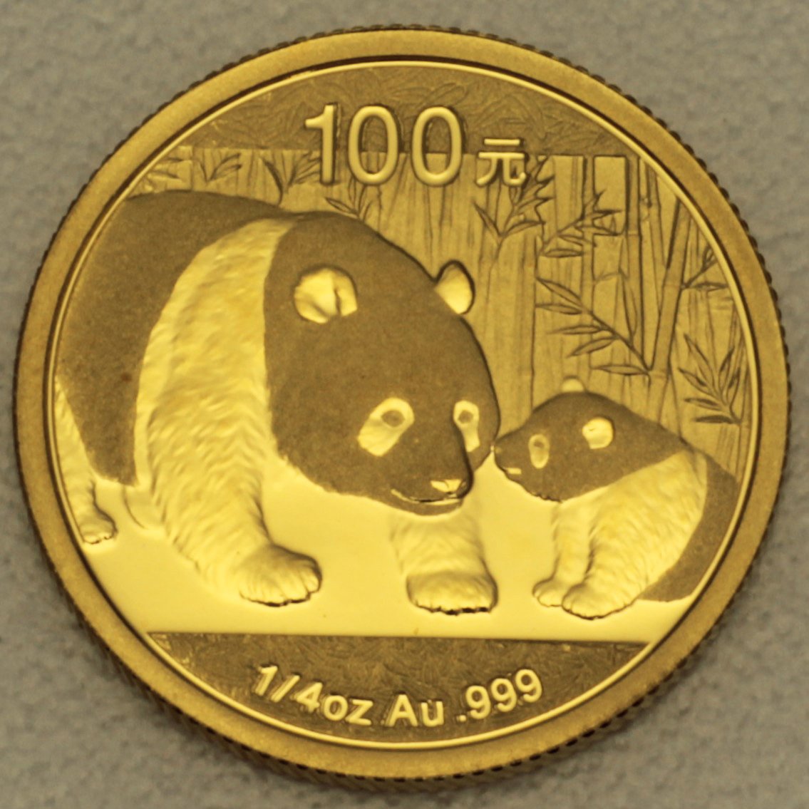 Goldmünze 1/4oz "Panda" 2011 (China) - Hauptansicht