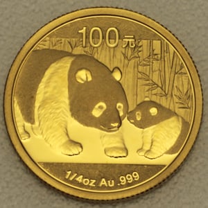 Goldmünze 1/4oz "Panda" 2011 (China) - Hauptansicht