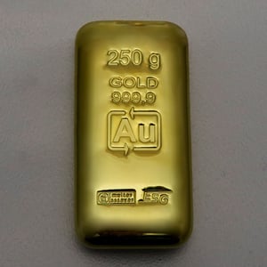 Goldbarren 250g Au ESG, gegossen - Hauptansicht