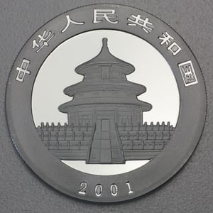 Silbermünze 1oz "Panda" 2001 (China) - Miniaturansicht 2