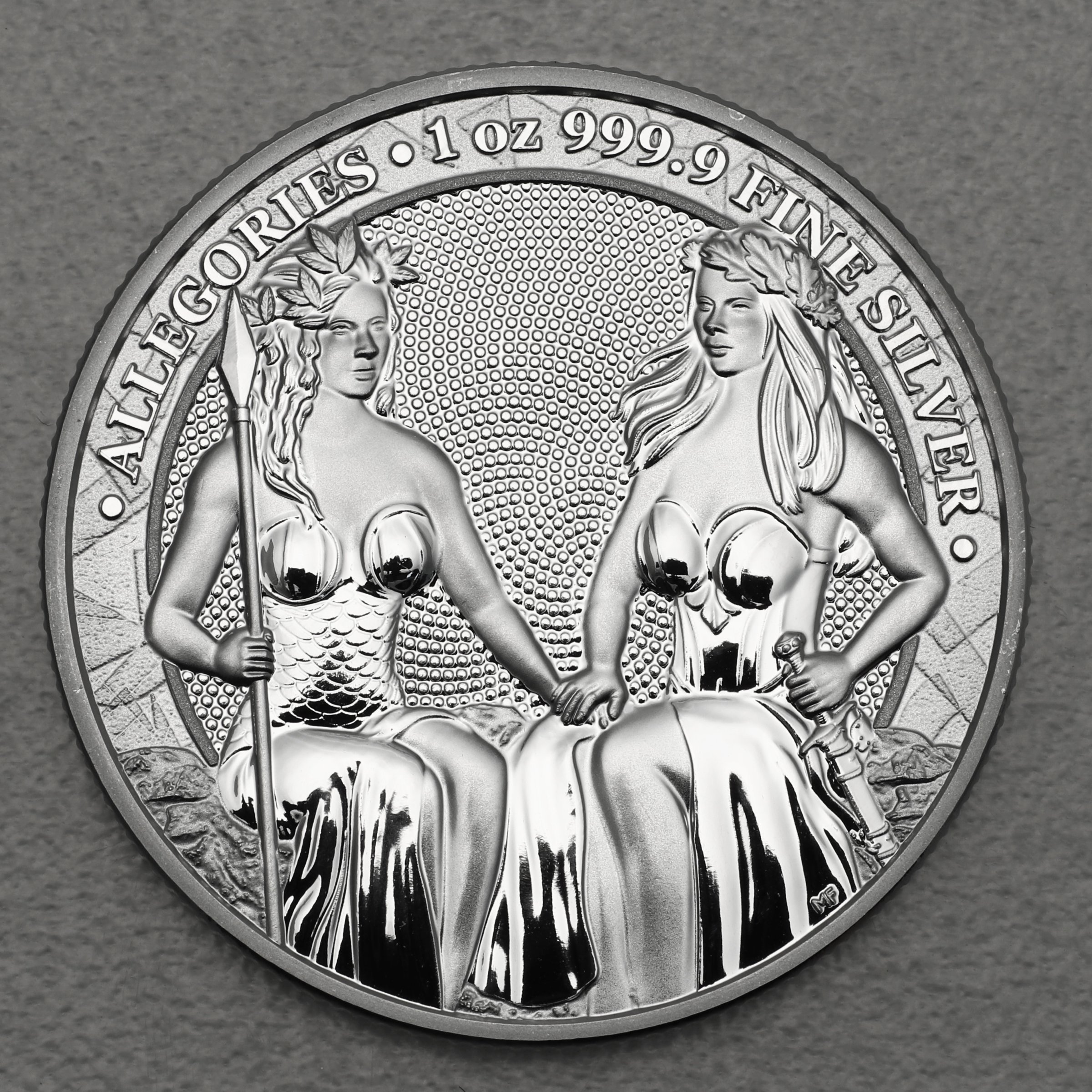 Silbermedaille 1oz "Austria & Germania" 2021 Allegories (Polen) - Hauptansicht