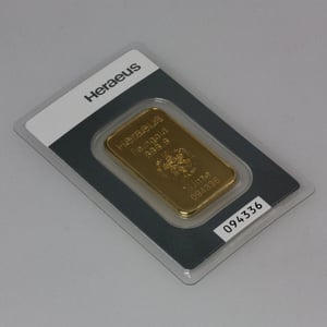 Goldbarren 1oz HERAEUS geprägt - Miniaturansicht 4