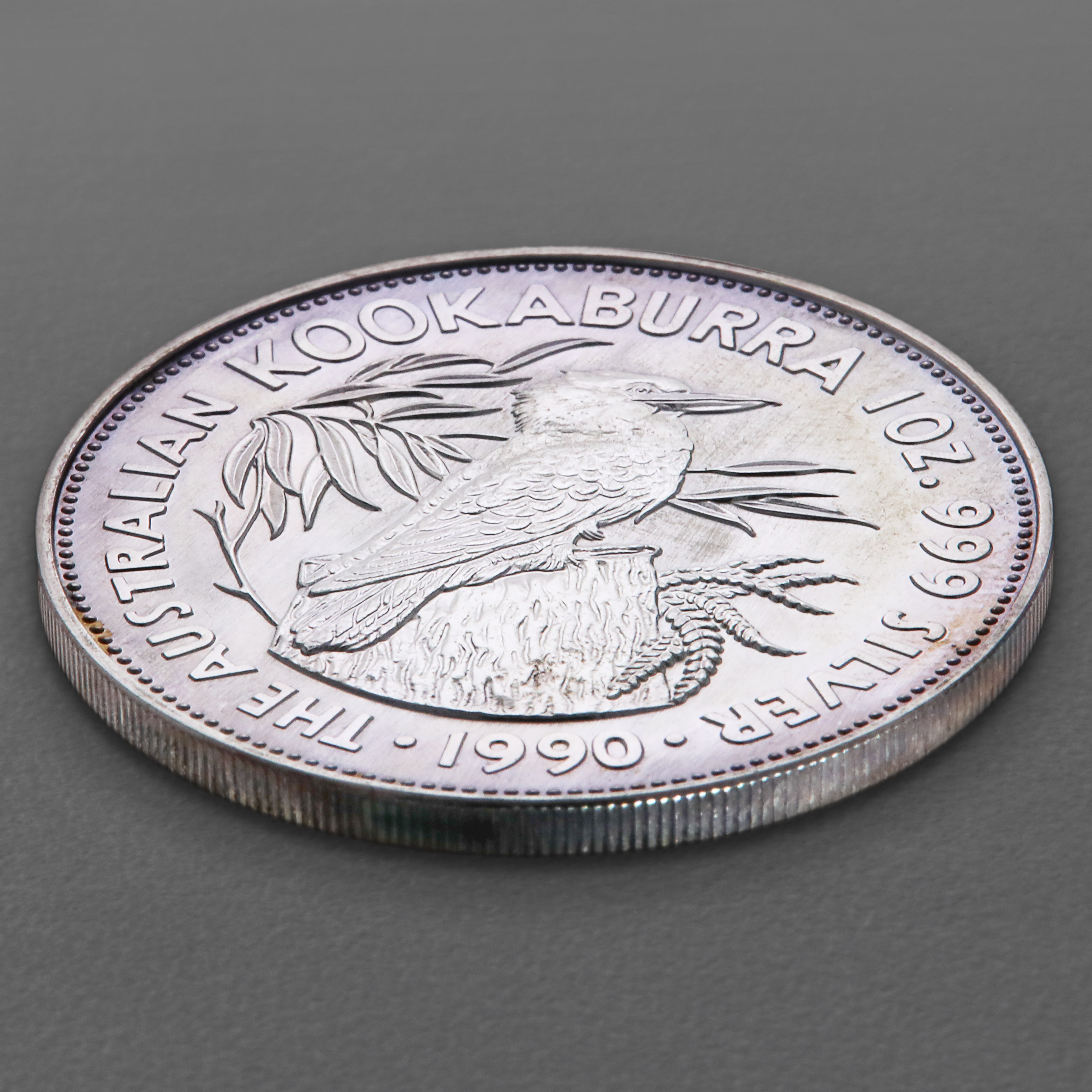 Silbermünze 1oz "Kookaburra" 1990 diff. (Australien) - Detailansicht 2