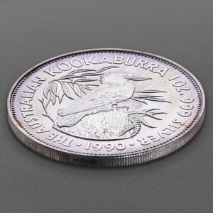 Silbermünze 1oz "Kookaburra" 1990 diff. (Australien) - Miniaturansicht 3