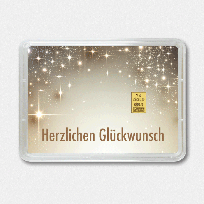 Goldbarren 1g "Geburt" (Flip) - Hauptansicht