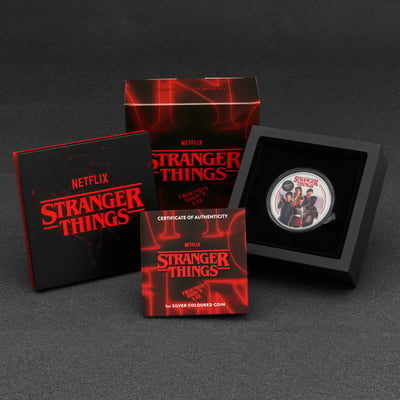 Silbermünze 1oz "Friends don t lie" 2026 (koloriert) Stranger Things (Tuvalu) - Miniaturansicht 5