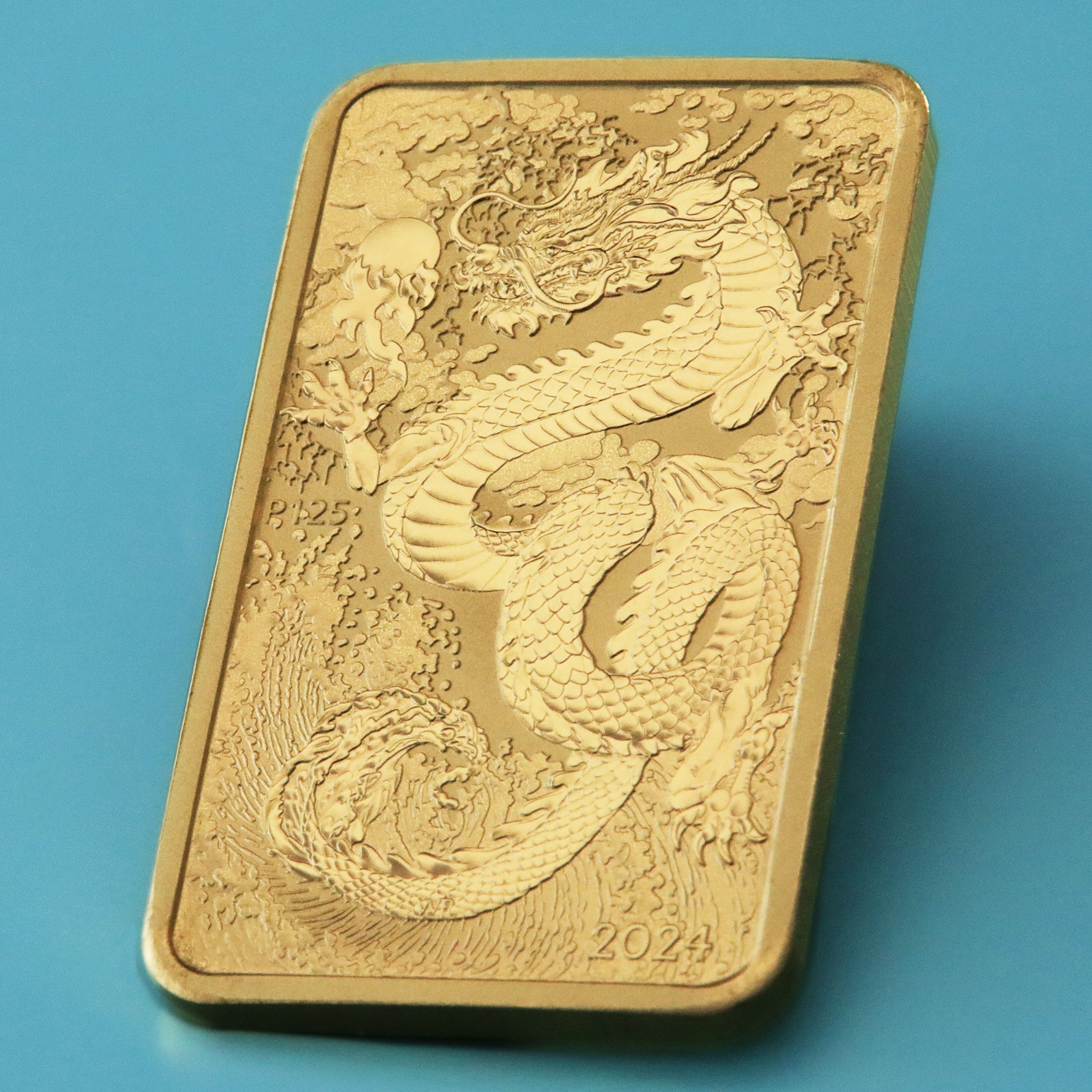 Gold Münzbarren 1oz "Rectangular Dragon" 2024 (Australien) - Detailansicht 4