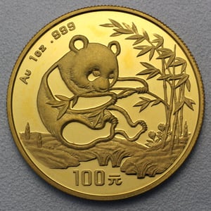 Goldmünze 1oz "Panda" 1994 (China) - Hauptansicht