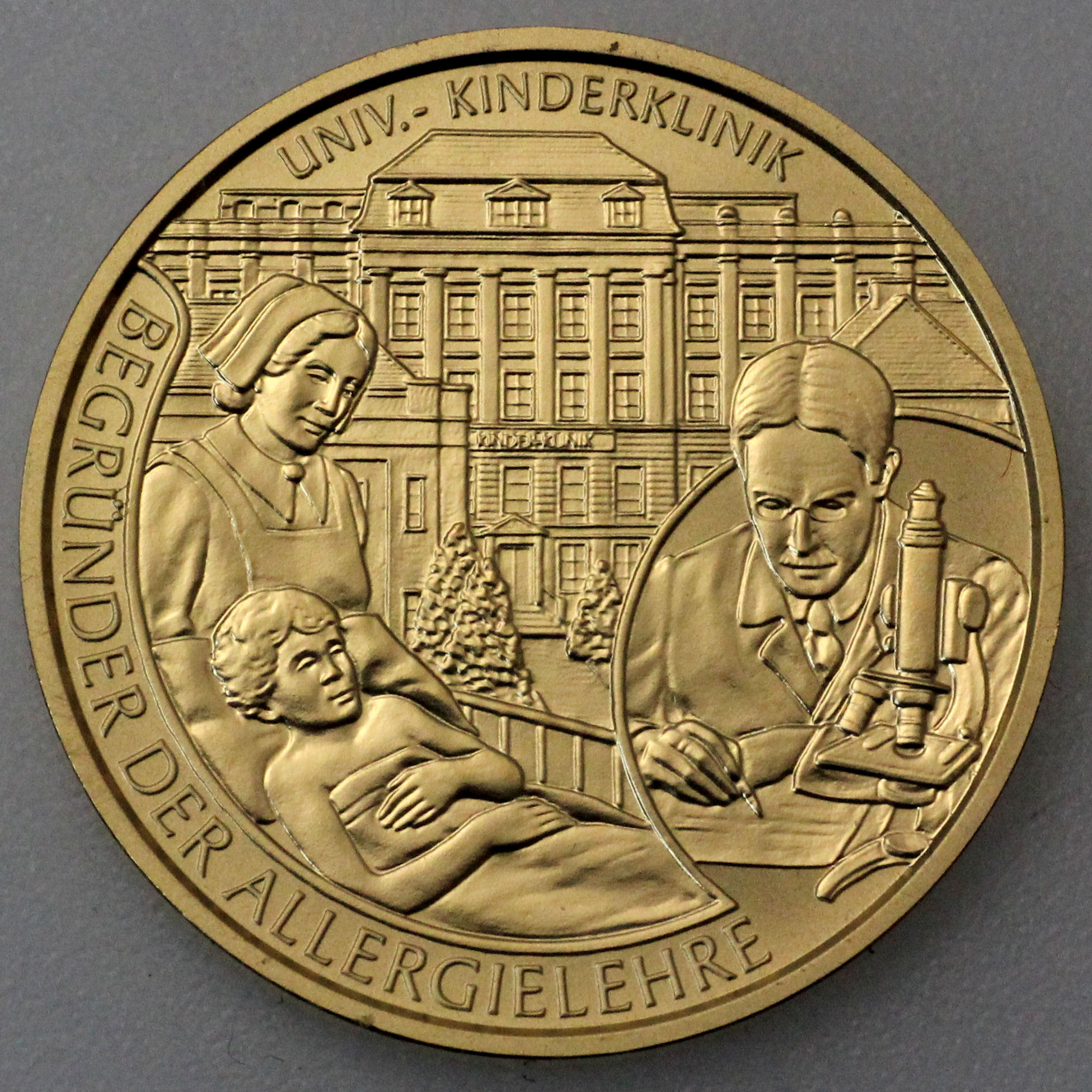 Goldmünze 50 Euro "Pirquet" 2010 Große Mediziner (Österreich) - Hauptansicht