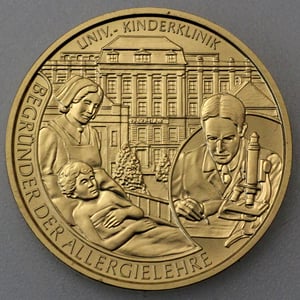 Goldmünze 50 Euro "Pirquet" 2010 Große Mediziner (Österreich) - Hauptansicht