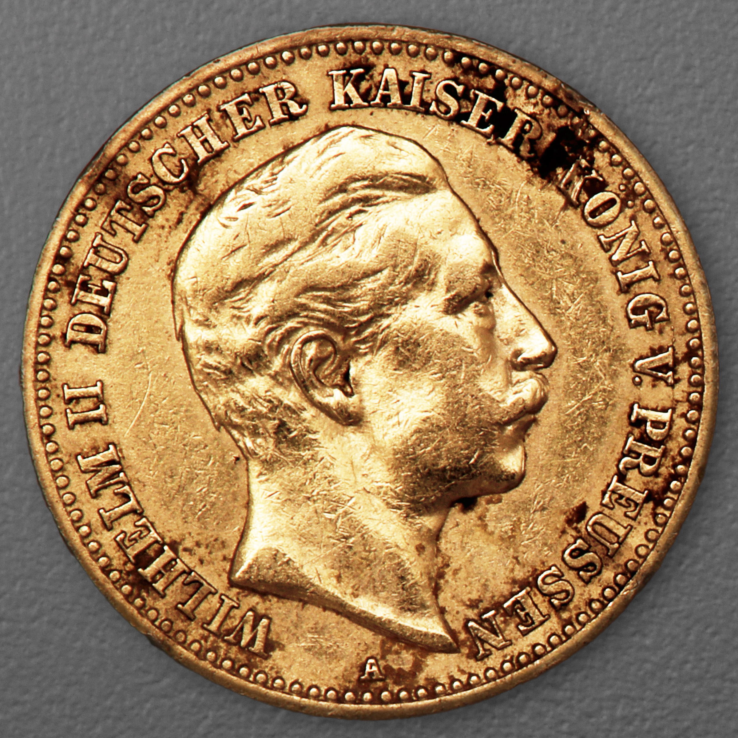 Goldmünze 10 Mark "Wilhelm II." 1893-A J.251 (Preußen) - Hauptansicht