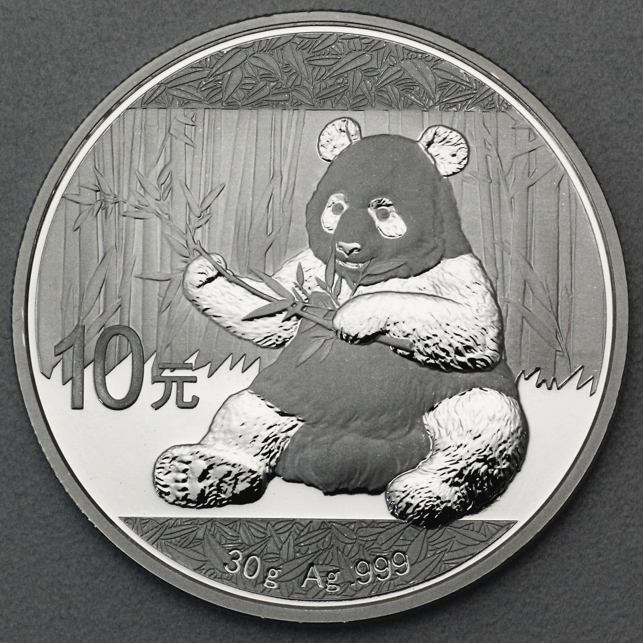 Silbermünze 30g "Panda" 2017 (China) - Hauptansicht