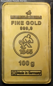Goldbarren 100g "Resale" (div. Hersteller) - Miniaturansicht 4