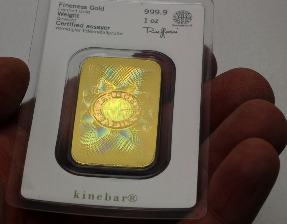 Goldbarren 1oz "Kinebar" HERAEUS - Detailansicht 3
