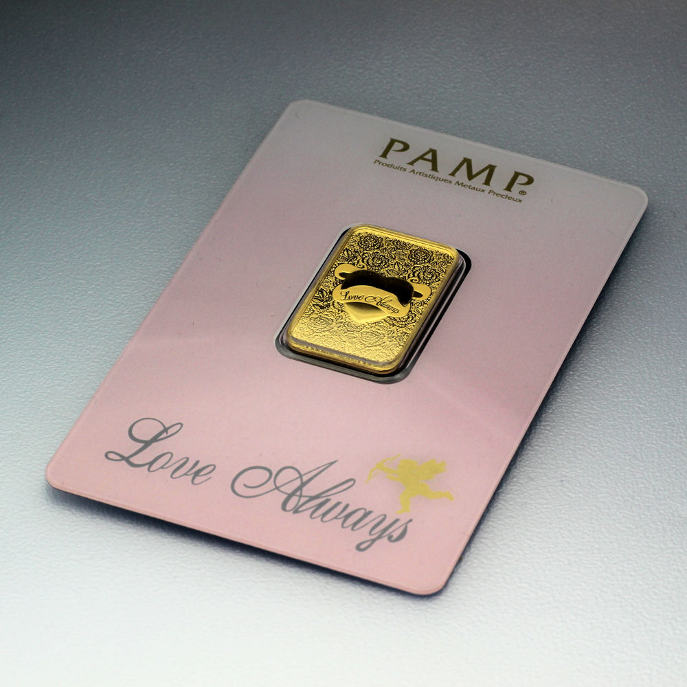 Goldbarren 10g PAMP "Love Always" - Detailansicht 1