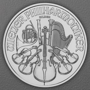 Silbermünze 1oz "Wiener Philharmoniker" aktueller Jahrgang 19% (Österreich) - Hauptansicht