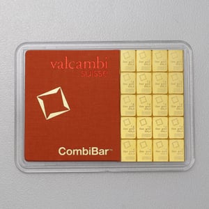 Goldtafel VALCAMBI (20x 1g Au CombiBar) "Resale" - Miniaturansicht 3