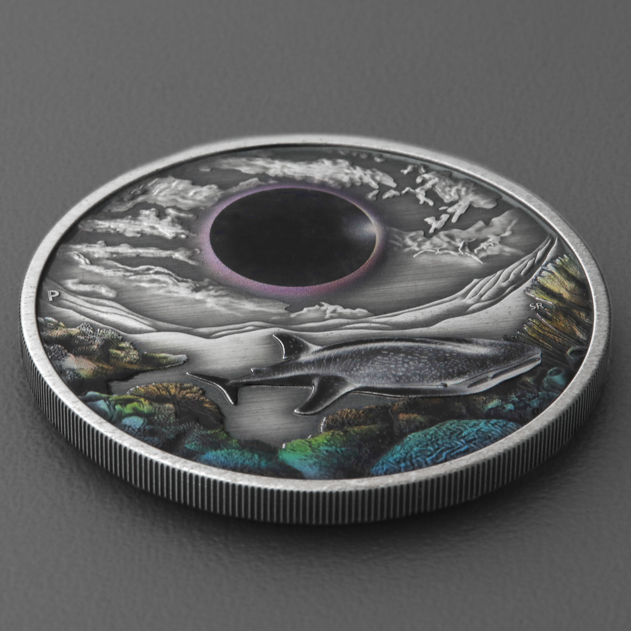 Silbermünze 2oz "Ningaloo Eclipse" 2023 (AF/koloriert) (Australien) - Detailansicht 2