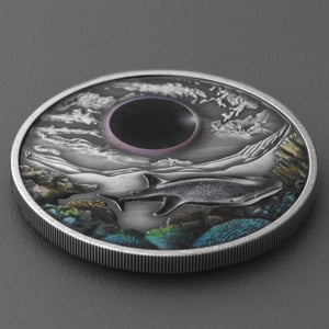 Silbermünze 2oz "Ningaloo Eclipse" 2023 (AF/koloriert) (Australien) - Miniaturansicht 3