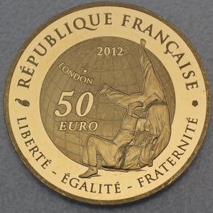 Goldmünze 50 Euro "London" 2012 (Frankreich) - Miniaturansicht 1