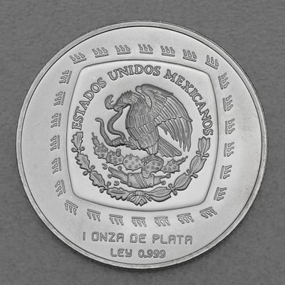 Silbermünze 1oz "Jadebeil" 1998 Präkolumbische Kulturen – Olmeken (Mexiko) - Miniaturansicht 2
