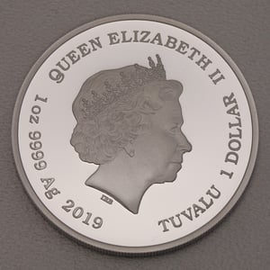 Silbermünze 1oz "Captain Kirk" 2019 (PP/koloriert) Star Trek (Tuvalu) - Miniaturansicht 2