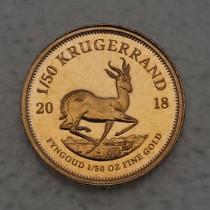 Goldmünze 1/50oz "Krügerrand" 2018 (Südafrika) - Hauptansicht