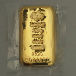 Goldbarren 250g PAMP "gegossen" - Hauptansicht
