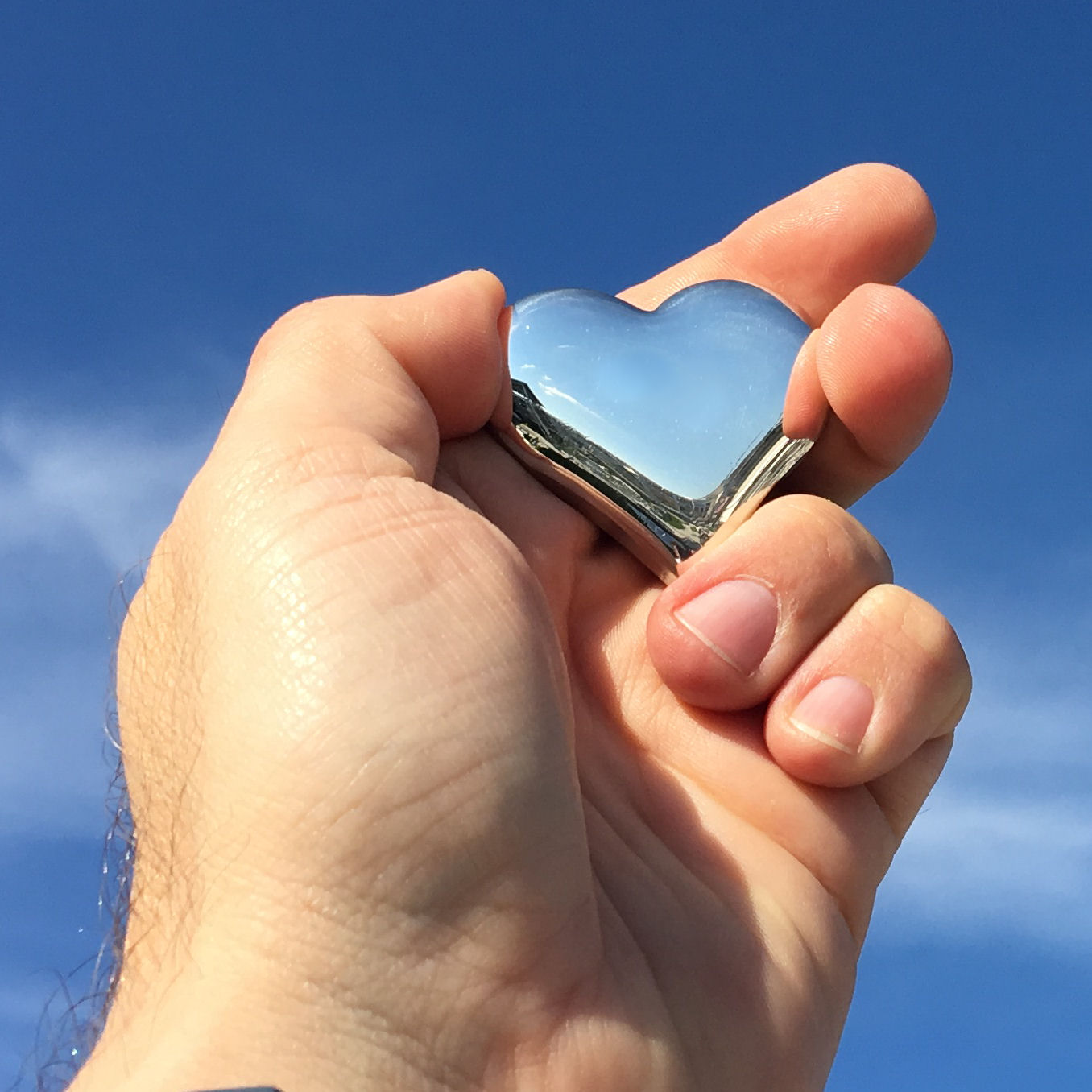 Silber 3-D Barren "Gravur-Herz" 100g, glänzend, gegossen - Detailansicht 4