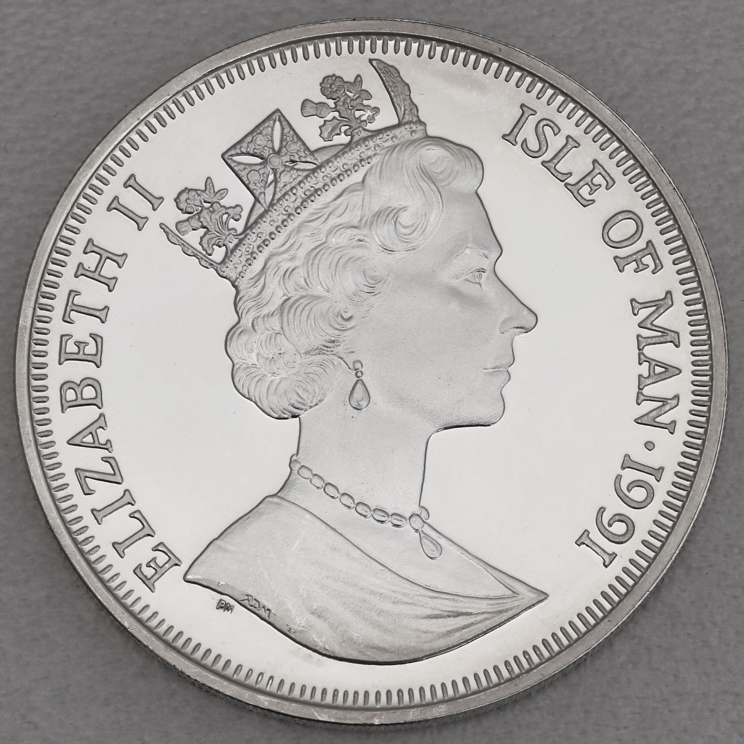 Silbermünze 1oz "Norwegian Forest Cat" 1991 Cats (Isle of Man) - Detailansicht 1