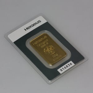 Goldbarren 20g HERAEUS geprägt - Miniaturansicht 4