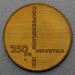 Goldmünze "250 Franken" 1991 700 Jahre Eidgenossenschaft (Schweiz) - Hauptansicht