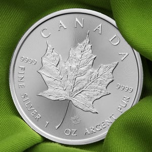 Silbermünze 1oz "Maple Leaf" aktueller Jahrgang 19% (Kanada) - Miniaturansicht 5