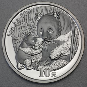 Silbermünze 1oz "Panda" 2005 (China) - Hauptansicht