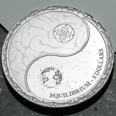 Silbermünze 1oz "Equilibrium" 2022 diff. (Tokelau) - Miniaturansicht 5