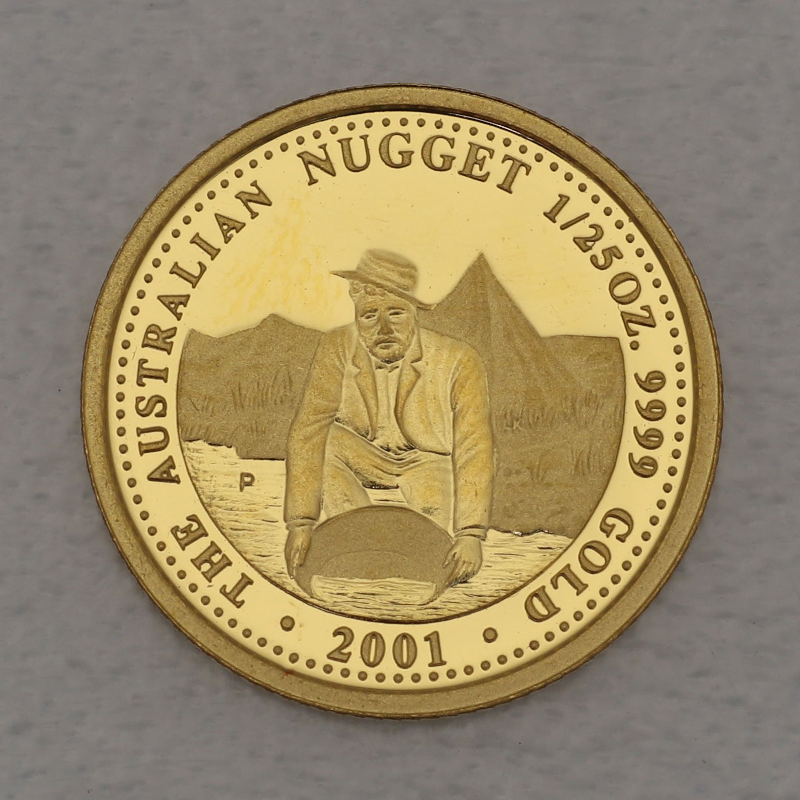 Goldmünze 1/25oz "Australian Nugget" 2001 Prospector (Australien) - Hauptansicht