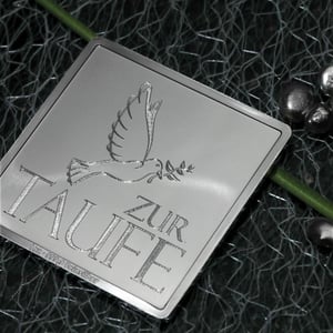 Silberbarren 1oz "Zur Taufe" Gravurbarren quadratisch - Miniaturansicht 6