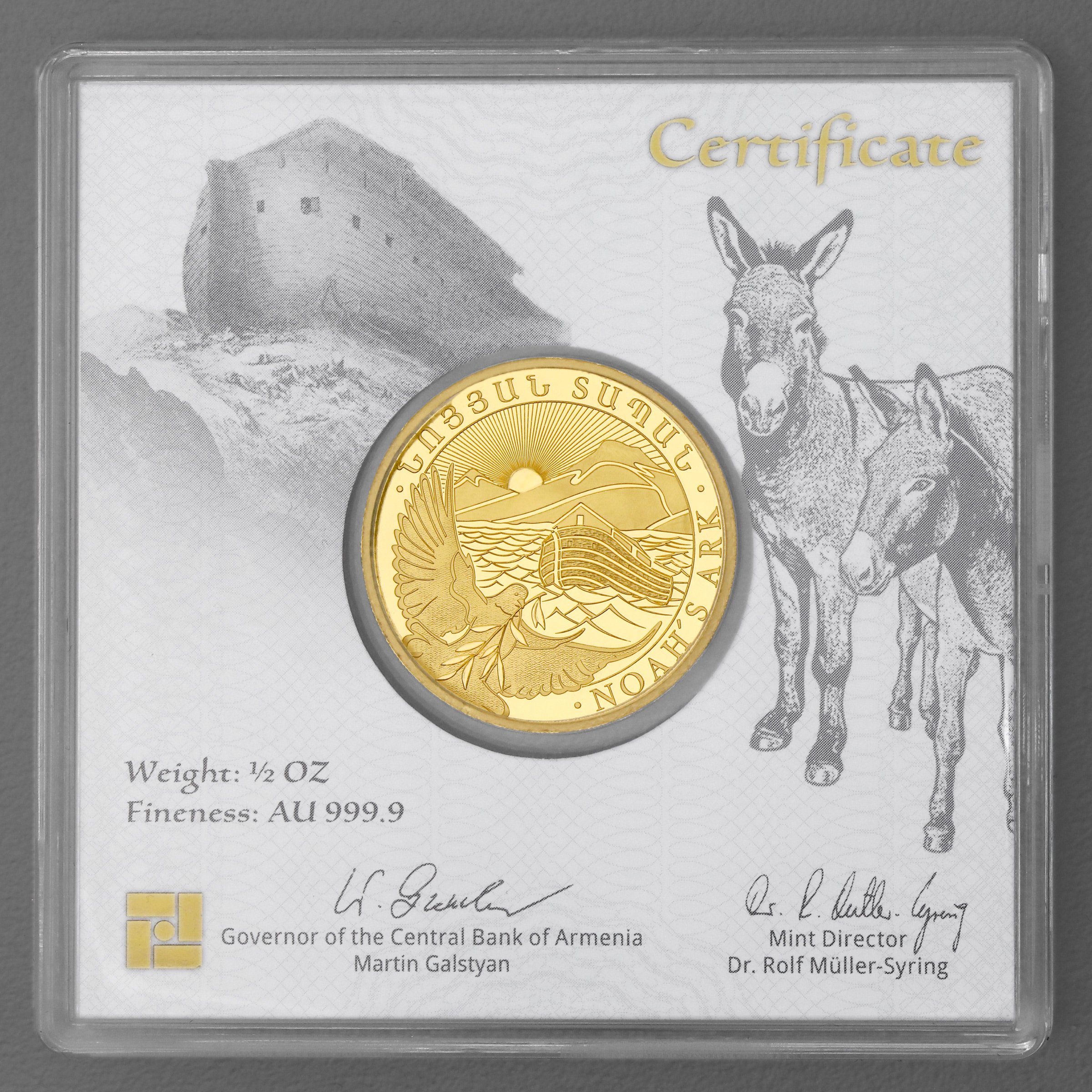 Goldmünze 1/2oz "Arche Noah" 2023 (Armenien) - Detailansicht 2