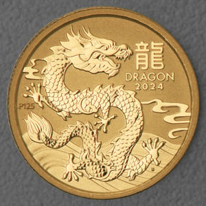 Goldmünze 1/4oz "Drache" 2024 Lunar III – Year of the Dragon (Australien) - Hauptansicht