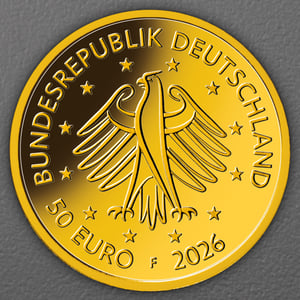 Goldmünze 50 Euro "Gestaltung" 2026 Deutsches Handwerk (Deutschland) - Miniaturansicht 2