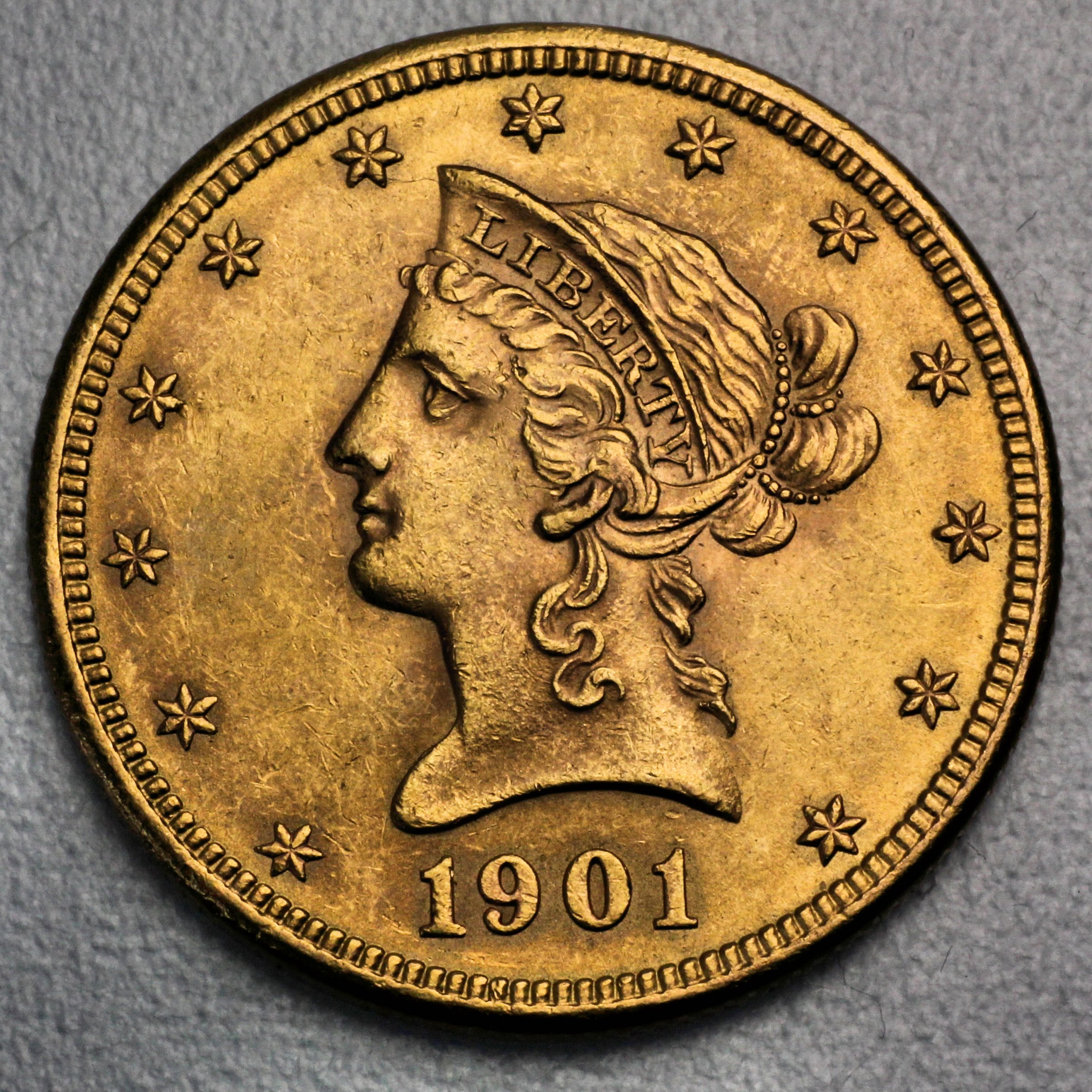 Goldmünze 10 Dollar "Liberty-Eagle" (USA) - Hauptansicht