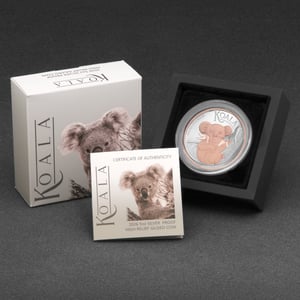 Silbermünze 5oz "Koala" 2026 (PP/HR/rosévergoldet) (Australien) - Miniaturansicht 5