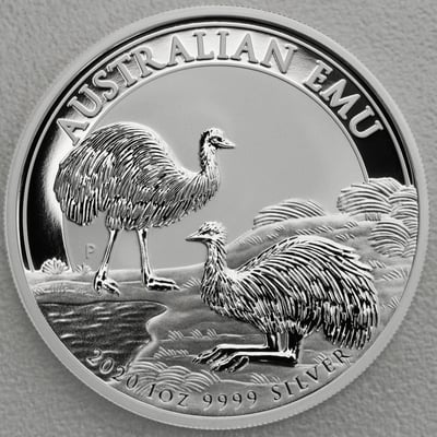 Silbermünze 1oz "Emu" 2020 (Australien) - Hauptansicht