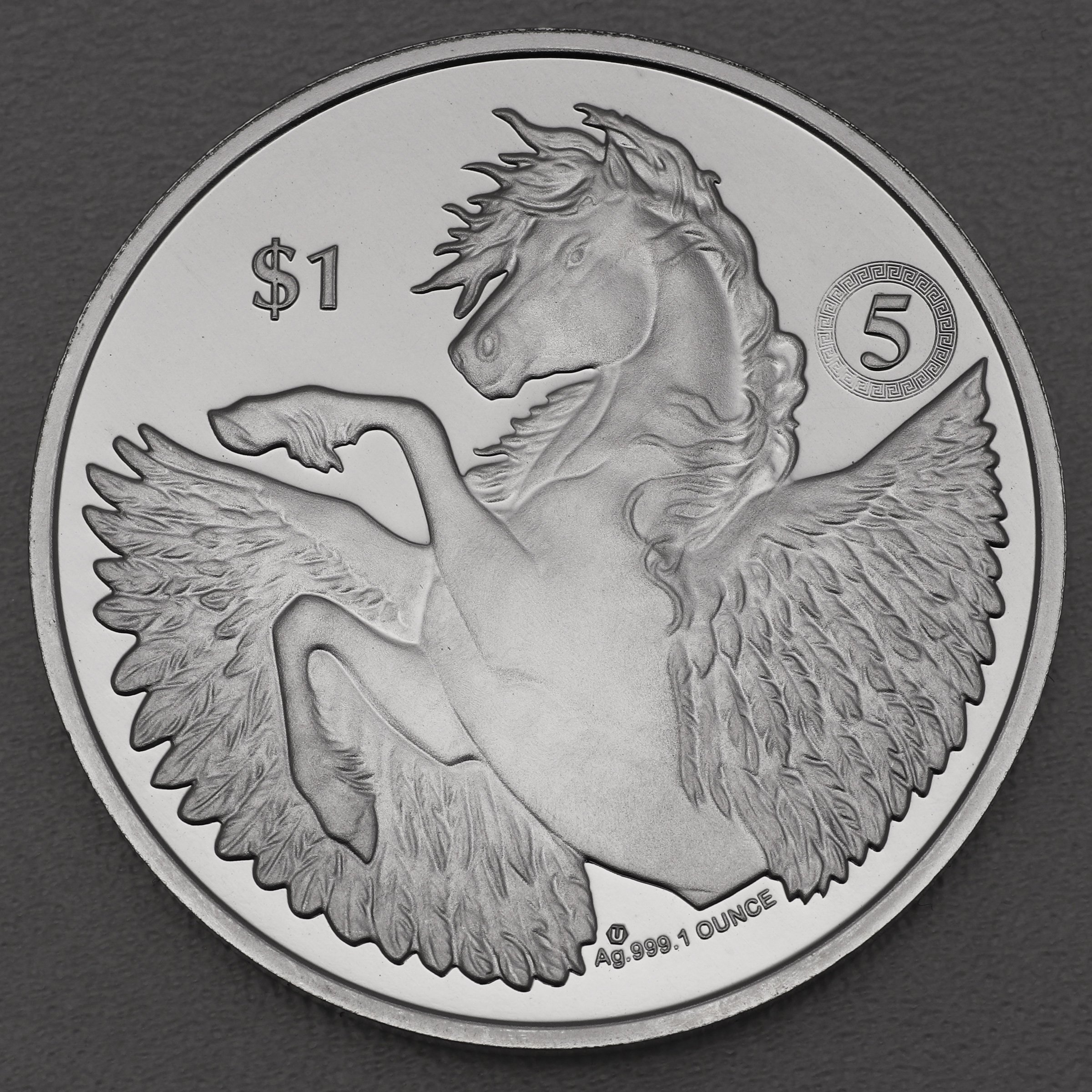 Silbermünze 1oz "Pegasus" 2022 "5th Anniversary" 19% (Britische Jungferninseln) - Hauptansicht