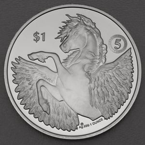 Silbermünze 1oz "Pegasus" 2022 "5th Anniversary" 19% (Britische Jungferninseln) - Hauptansicht