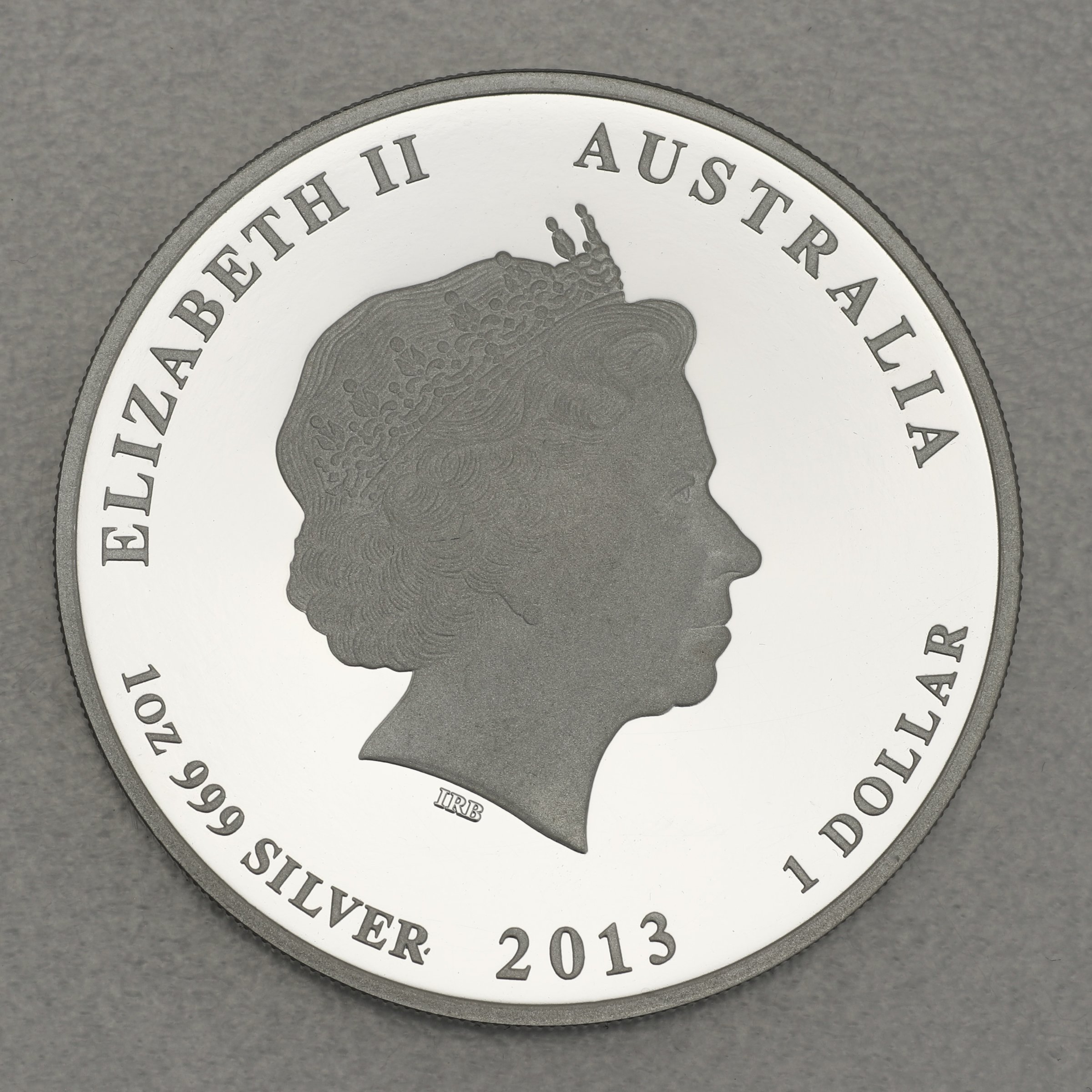 Silbermünze 1oz "Schlange" 2013 (koloriert) Lunar II – Year of the Snake (Australien) - Detailansicht 1