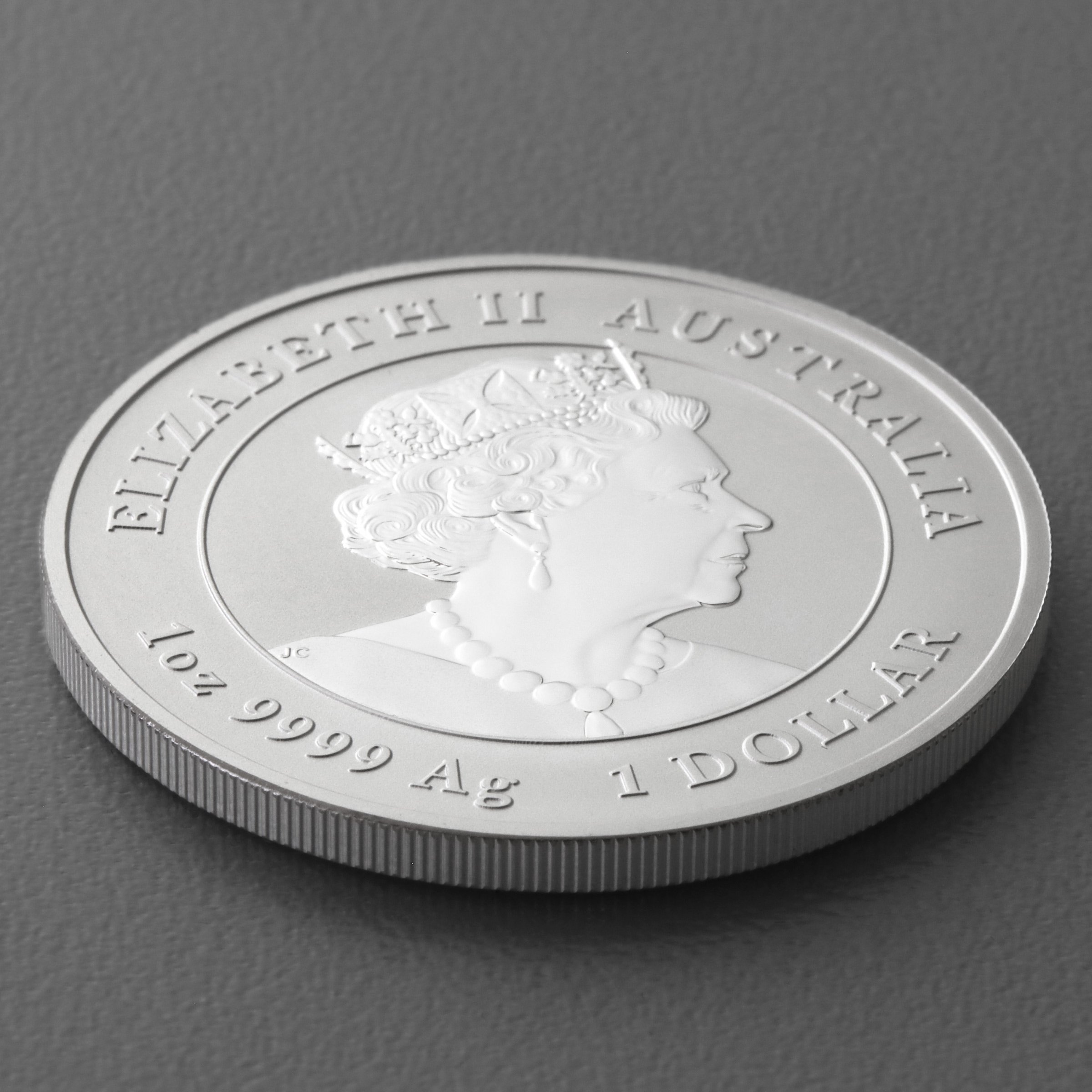 Silbermünzen 1oz "Hase" 2023 (PP/kol./vergoldet) Set 3-teilig Year of the Rabbit (Australien) - Detailansicht 12