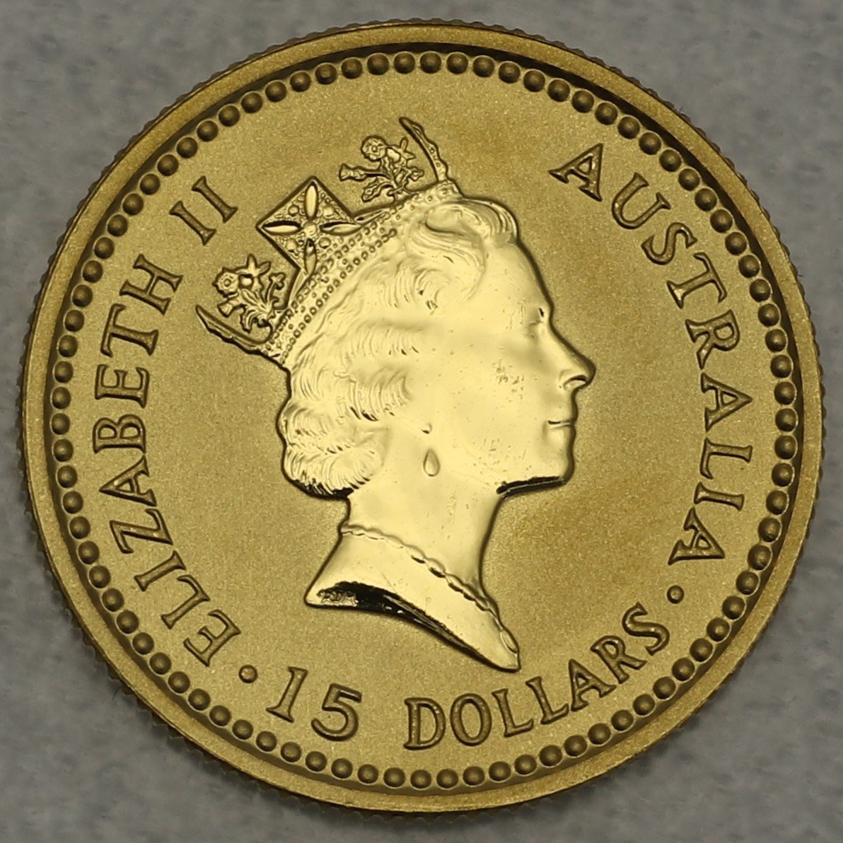 Goldmünze 1/10oz "Känguru" 1992 Australian Nugget (Australien) - Detailansicht 1