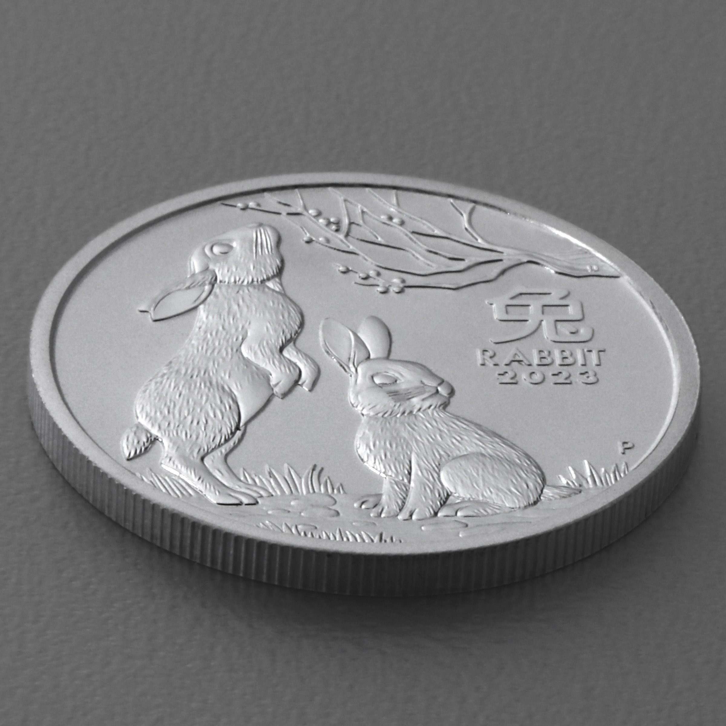 Silbermünze 1/2oz "Hase" 2023 Lunar III – Year of the Rabbit 19% (Australien) - Detailansicht 2