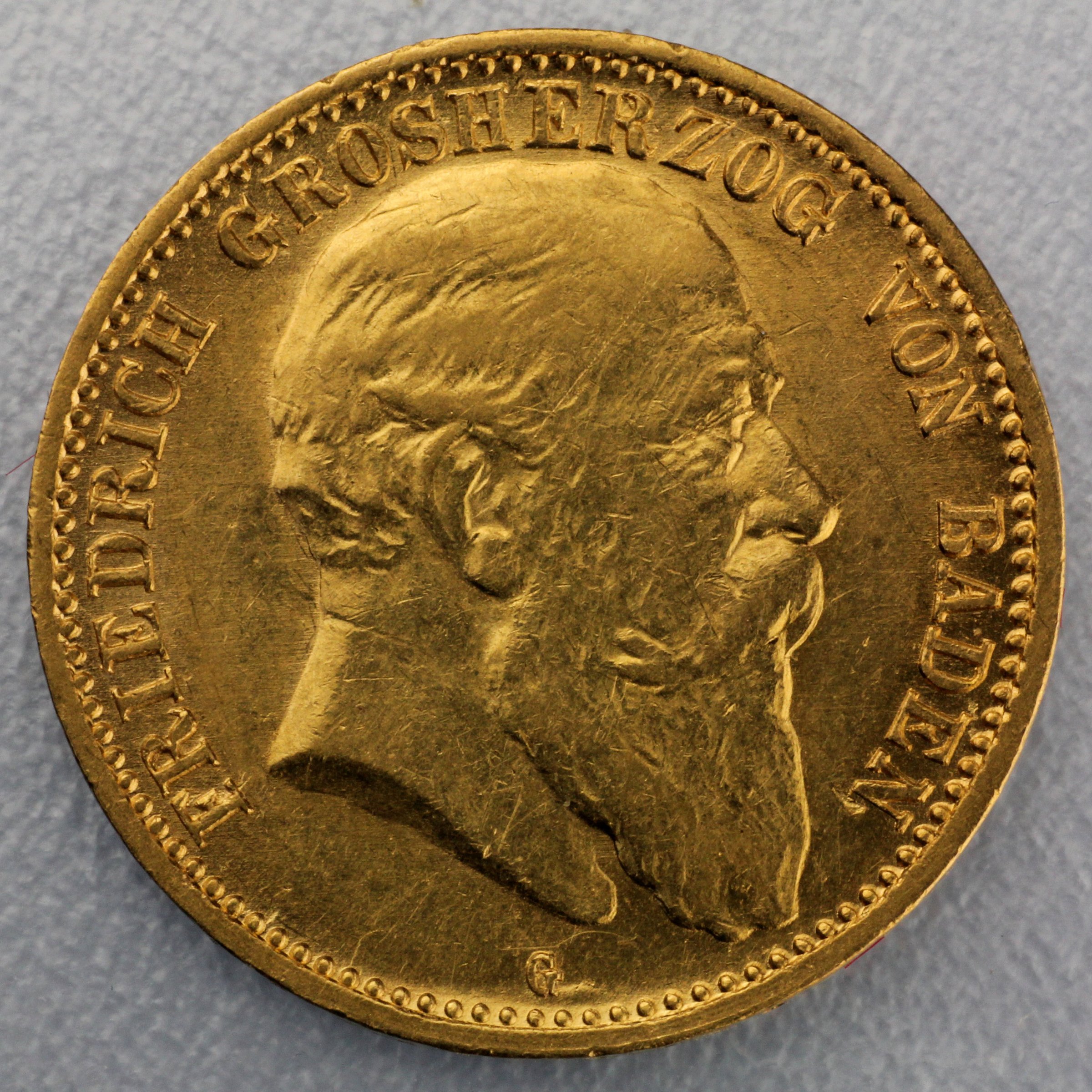 Goldmünze 10 Mark "Friedrich I." (Baden) - Detailansicht 2